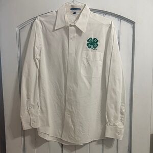 White Button Up 4H Shirt